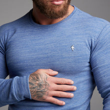 Load image into Gallery viewer, Father Sons Classic Blue Super Slim Jumper - FSH222