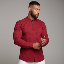 Load image into Gallery viewer, Father Sons Super Slim Stretch Classic Oxblood Grandad Collar - FS294