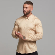 Load image into Gallery viewer, Father Sons Super Slim Luxe Ultra Stretch Light Beige Long Sleeve - FS387