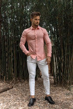 Load image into Gallery viewer, Father Sons Super Slim Ultra Stretch Pink Long Sleeve - FS476