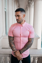 Load image into Gallery viewer, Father Sons Super Slim Luxe Ultra Stretch Pink Short Sleeve - FS390