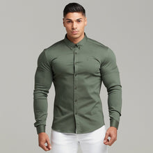 Load image into Gallery viewer, Father Sons Super Slim Stretch Khaki Denim Long Sleeve - FS211