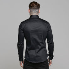 Load image into Gallery viewer, Father Sons Slim Sateen Classic Black Long Sleeve - FS545