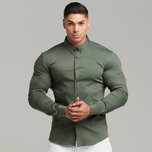 Load image into Gallery viewer, Father Sons Super Slim Stretch Khaki Denim Long Sleeve - FS211