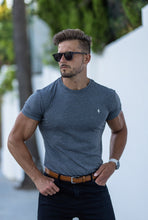 Load image into Gallery viewer, Father Sons Classic Dark Grey Crew with Silver Metal Emblem Decal FSH453 (PRE ORDER / DISPATCH DATE 10TH JULY)