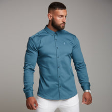 Load image into Gallery viewer, Father Sons Super Slim Stretch Teal Denim Long Sleeve - FS327
