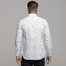 Load image into Gallery viewer, Father Sons Super Slim Stretch Marble Print Long Sleeve - FS434

