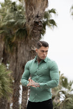 Load image into Gallery viewer, Father Sons Super Slim Luxe Ultra Stretch Petrol Green Long Sleeve -  FS478
