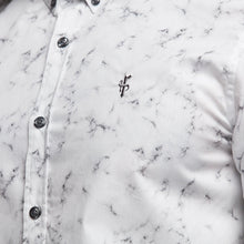 Load image into Gallery viewer, Father Sons Super Slim Stretch Marble Print Short Sleeve - FS433
