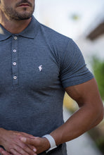 Load image into Gallery viewer, Father Sons Classic Dark Grey Polo Shirt with Silver Metal Emblem Decal &amp; Buttons - FSH460 (PRE ORDER > 30TH JULY)

