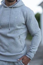 Load image into Gallery viewer, Father Sons Light Grey &amp; Silver Overhead Hoodie Top with Zipped Pockets - FSH473 (PRE ORDER / DISPATCH DATE 31ST JULY)
