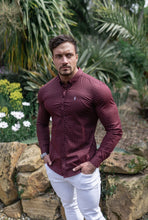 Load image into Gallery viewer, Father Sons Super Slim Stretch Burgundy &amp; White Ditsy Print FS188
