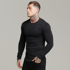 Father Sons Classic Black Super Slim Jumper - FSH409