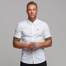 Load image into Gallery viewer, Father Sons Super Slim Stretch Classic White Short Sleeve - FS126  (PRE ORDER / DISPATCH DATE 17TH JULY)
