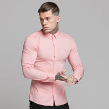 Load image into Gallery viewer, Father Sons Super Slim Ultra Stretch Pink Long Sleeve - FS476
