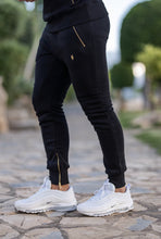 Load image into Gallery viewer, Father Sons Black &amp; Gold Overhead Hoodie Top with Zipped Pockets - FSH472 (PRE ORDER / DISPATCH DATE 31ST JULY)
