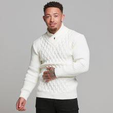 Load image into Gallery viewer, Father Sons Chunky Cable Knit Cream Jumper - FSJ001
